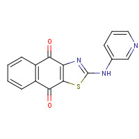 1313739-00-2 2-(Pyridin-3-ylamino)naphtho[2,3-d]thiazole-4,9-dione chemical structure