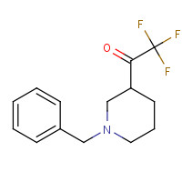 1182349-49-0 1-(1-Benzylpiperidin-3-yl)-2,2,2-trifluoroethanone chemical structure