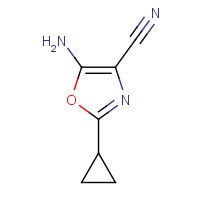 196411-04-8 5-Amino-2-cyclopropyloxazole-4-carbonitrile chemical structure