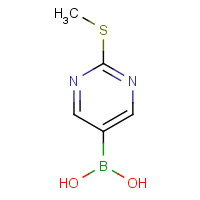 348098-29-3 2-(Methylthio)pyrimidine-5-boronic acid chemical structure