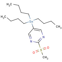 122476-85-1 2-(Methylsulfonyl)-5-(tributylstannyl)pyrimidine chemical structure