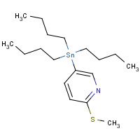611168-64-0 2-Methylthio-5-(tributylstannyl)pyridine chemical structure