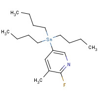 405556-98-1 2-Fluoro-3-methyl-5-(tributylstannyl)pyridine chemical structure