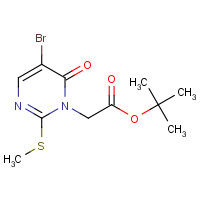 308276-66-6 tert-Butyl 5-bromo-2-(methylthio)-6-oxopyrimidine-1-acetate chemical structure