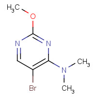 57054-81-6 5-Bromo-4-N,N-dimethylamino-2-methoxypyrimidine chemical structure