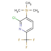 205444-18-4 2-Chloro-6-trifluoromethyl-3-(trimethylsilyl)pyridine chemical structure