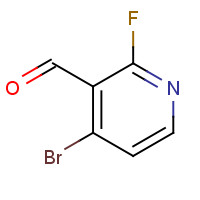 128071-77-2 4-Bromo-2-fluoro-3-formylpyridine chemical structure