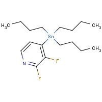 1245816-05-0 2,3-Difluoro-4-(tributylstannyl)pyridine chemical structure