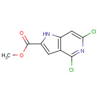 871583-20-9 4,6-Dichloro-1H-pyrrolo[3,2-c]pyridine-2-carboxylic acid methyl ester chemical structure