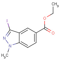 1092351-68-2 3-Iodo-1-methyl-1H-indazole-5-carboxylic acid ethyl ester chemical structure