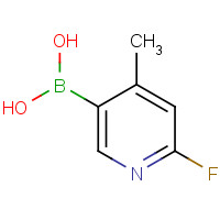 1072944-18-3 2-Fluoro-4-methylpyridine-5-boronic acid chemical structure