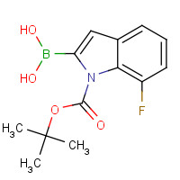 1000068-65-4 N-(Boc)-7-fluoroindole-2-boronic acid chemical structure
