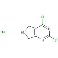 1190927-74-2 2,4-Dichloro-6,7-dihydro-5H-pyrrolo[3,4-d]pyrimidine hydrochloride chemical structure