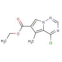 427878-41-9 Ethyl 4-chloro-5-methylpyrrolo[1,2-f][1,2,4]triazine-6-carboxylate chemical structure
