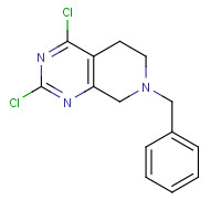 1059735-34-0 7-Benzyl-2,4-dichloro-5,6,7,8-tetrahydropyrido[3,4-d]pyrimidine chemical structure