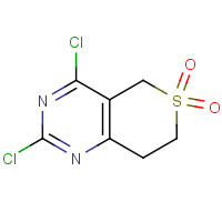 1187830-50-7 2,4-Dichloro-7,8-dihydro-5H-S,S-di-oxoisothiopyrano[4,3-d]pyrimidine chemical structure