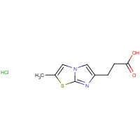 1187830-75-6 3-(2-Methylimidazo[2,1-b]thiazol-6-yl)propanoic acid hydrochloride chemical structure