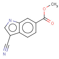 1000576-51-1 Methyl 3-cyanoindole-6-carboxylate chemical structure