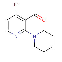1092352-43-6 4-Bromo-3-formyl-2-(N-piperidinyl)pyridine chemical structure