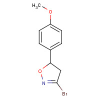 1120215-02-2 3-Bromo-5-(4-methoxyphenyl)-4,5-dihydroisoxazole chemical structure