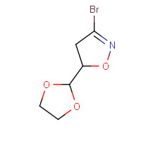 1120215-07-7 3-Bromo-5-[1,3]dioxolan-2-yl-4,5-dihydroisoxazole chemical structure