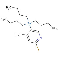 1245816-06-1 2-Fluoro-4-methyl-5-(tributylstannyl)pyridine chemical structure