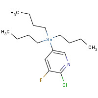 405556-97-0 2-Chloro-3-fluoro-5-(tributylstannyl)pyridine chemical structure