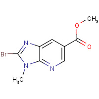 1187830-49-4 Methyl 2-bromo-3-methyl-3H-imidazo[4,5-b]pyridine-6-carboxylate chemical structure