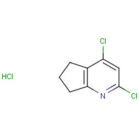 1187830-87-0 2,4-Dichloro-6,7-dihydro-5H-cyclopenta[b]pyridine hydrochloride chemical structure