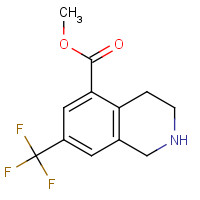 1187830-67-6 Methyl 7-(trifluoromethyl)-1,2,3,4-tetrahydroiso-quinoline-5-carboxylate hydrochloride chemical structure