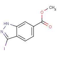 885518-82-1 3-Iodo-1H-indazole-6-carboxylic acid methyl ester chemical structure