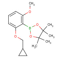 1204580-89-1 2-Cyclopropylmethoxy-6-methoxyphenylboronic acid pinacol ester chemical structure