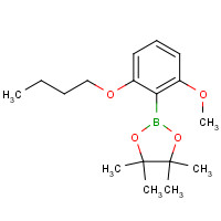 1204580-83-5 2-(n-Butoxy)-6-methoxyphenylboronic acid pinacol ester chemical structure