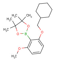 1204580-87-9 2-Cyclohexylmethoxy-6-methoxyphenylboronic acid pinacol ester chemical structure
