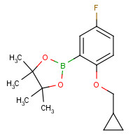 1185836-97-8 2-Cyclopropylmethoxy-5-fluorophenylboronic acid pinacol ester chemical structure