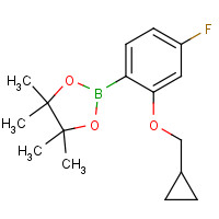 1185836-96-7 2-Cyclopropylmethoxy-4-fluorophenylboronic acid pinacol ester chemical structure