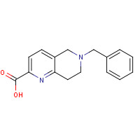 1160995-15-2 6-Benzyl-5,6,7,8-tetrahydro-1,6-naphthyridine-2-carboxylic acid chemical structure