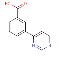 168619-01-0 3-(Pyrimidin-4-yl)benzoic acid chemical structure