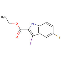 167631-21-2 Ethyl 5-fluoro-3-iodo-1H-indole-2-carboxylate chemical structure