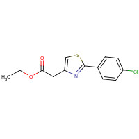 20287-70-1 Ethyl 2-(2-(4-chlorophenyl)thiazol-4-yl)acetate chemical structure