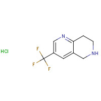 741736-95-8 3-(Trifluoromethyl)-5,6,7,8-tetrahydro-1,6-naphthyridine hydrochloride chemical structure