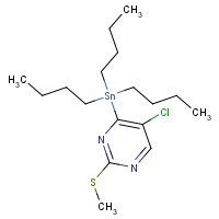 123061-47-2 5-Chloro-2-(methylthio)-4-(tributylstannyl)pyrimidine chemical structure