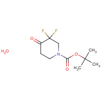 1215071-17-2 tert-Butyl 3,3-difluoro-4-oxopiperidine-1-carboxylate hydrate chemical structure