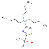1245816-16-3 2-(4-(Tributylstannyl)thiazol-2-yl)propan-2-ol chemical structure