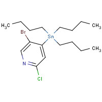 821773-99-3 5-Bromo-2-chloro-4-(tributylstannyl)pyridine chemical structure