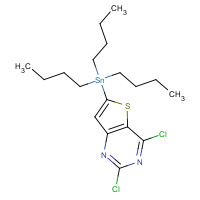 1245816-20-9 2,4-Dichloro-6-tributylstannylthieno-[3,2-d]pyrimidine chemical structure