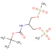 213475-70-8 2-((tert-Butoxycarbonyl)amino)propane-1,3-diyl dimethanesulfonate chemical structure