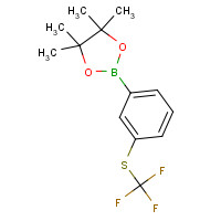 1026796-07-5 Trifluoromethylthio-3-(4,4,5,5-tetramethyl-[1,3,2]dioxaborolan-2-yl)-benzene chemical structure