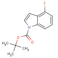129822-45-3 4-Fluoro-N-(Boc)indole chemical structure