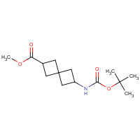 170508-14-2 6-[(tert-Butoxycarbonyl)amino]spiro[3.3]-heptane-2-carboxylic acid methyl ester chemical structure